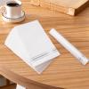 100 Silver Trim Lined Paper Napkins Elegant Dinner Napkins, 3 Ply Guest Napkins Disposable Hand Towels for Kitchen Bathroom Wedding Anniversary Birthday Party Christmas Napkins(White and Silver) view 4