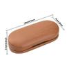 Muf 2 in 1 Contact Lens Case and Glasses Case, Double Sided Design with Mirror, Portable Travel Kit with Tweezer, Remover and Solution Bottle, Walnut Wood view 2
