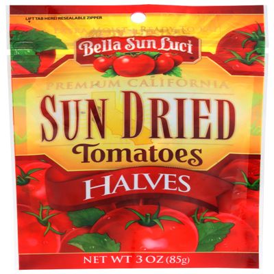 Bella Sun Luci Sun Dried Halves Tomatoes, Vegan, 3 Ounces (Pack Of 12)