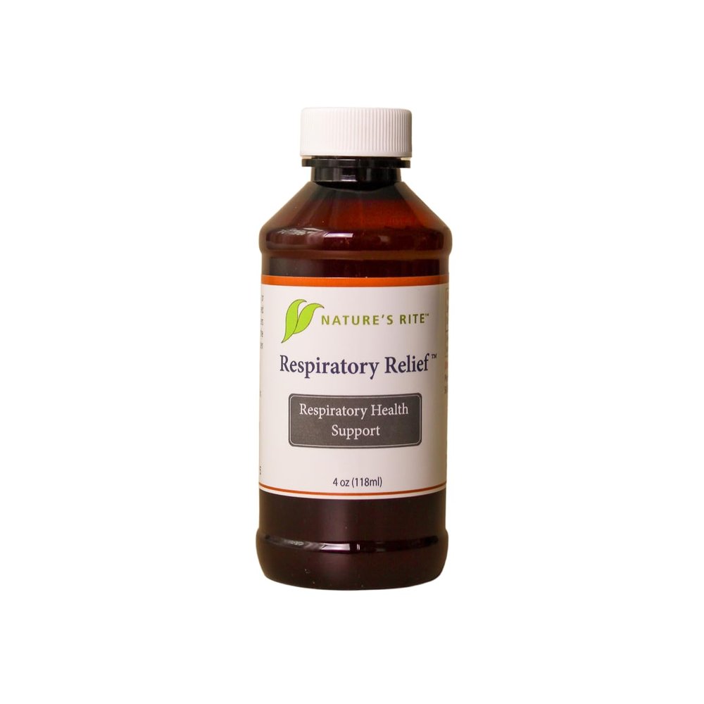 Nature's Rite Respiratory Relief with Colloidal Silver and Peppermint Oil - Support for Breathing Comfort - 4oz (New) - 1 Count