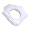 1pc Natural Jade Gua Sha Facial Ring for Acupoint Massage Body Scraping Tool White Jade Ring Shape view 1
