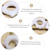 1pc Natural Jade Gua Sha Facial Ring for Acupoint Massage Body Scraping Tool White Jade Ring Shape view 2