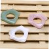 Healeved 3pcs Jade Gua Natural Jade Scraping Board for Body and Face Massage Acupoint Therapy Tool Smooth Edges for Safe Skin Care for Home and view 3