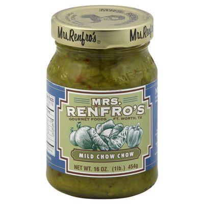 Mrs. Renfro's Mild Chow Chow, Preservatives Free, 16 Ounces (Pack Of 6)