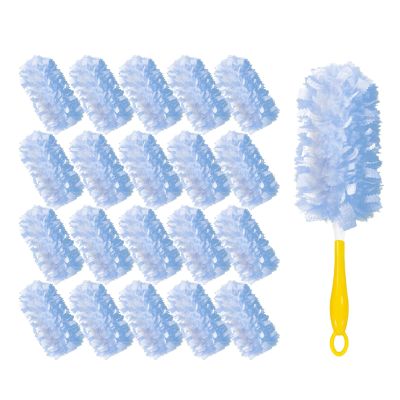 360 Heavy Duty Duster Refills for Swiffer,20 Count Duster Refills with 1 Handle,Dusting Furniture, Blinds, Ceiling Fans, Walls, Feather & Microfiber, Unscented,Disposable