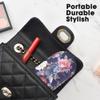 Zettokete 2 in 1 Contact Lens and Glasses Case,Double Sided Dual Use Design with Mirror, Tweezer and Contact Lens Solution Bottle,Portable Soak Storage Kit for Travel,Office(Evening Blue & Peony) view 3