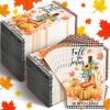 200 Pcs Fall for Jesus Pumpkin Napkins Autumn Guest Napkins Disposable Decorative Paper Napkins Guest Hand Towels for Bathroom Thanksgiving Napkins for Home Dinner Kitchen Bathroom Holiday Party view 1