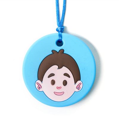 Ben Chew Necklace for Boys - Silicone Chewable Pendant for Autism, Chewing, SPD, Sensory Oral Motor Aids for Kids