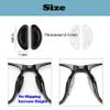 Omnful Eyeglass Nose Pads, 2.0mm Thinckness Adhesive Anti-Slip Silicone Nose Pads for Glasses,Soft Silicone Cushion Nose Pad for Eyeglasses, Glasses, Sunglasses (10 Pairs, Black) view 2