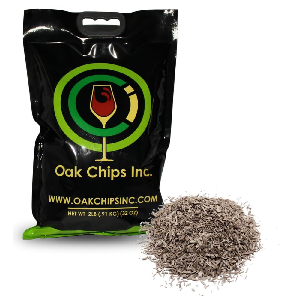 Oak Chips Inc. French Oak Chips Small Grade (Screened) for Brewing - Untoasted - 2 lbs - Perfect for Aging Wines, Spirits, Beer, and More!