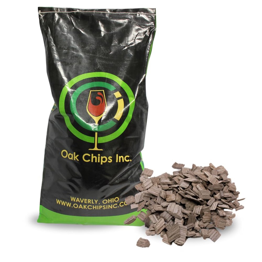 Oak Chips Inc. American Oak Chips Large Grade (Screened) for Brewing - Medium Toast - 20 LB - Perfect for Aging Wines, Spirits, Beer, and More!