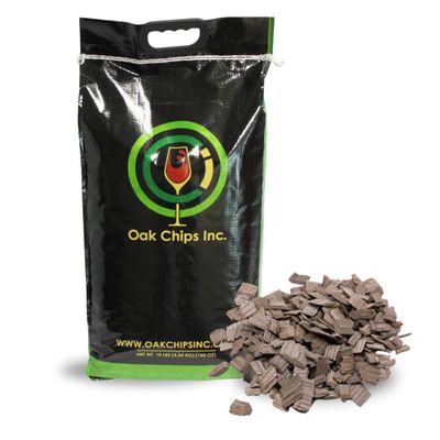 Oak Chips Inc. American Oak Chips Large Grade (Screened) for Brewing - Medium Toast - 10 LB - Perfect for Aging Wines, Spirits, Beer, and More!