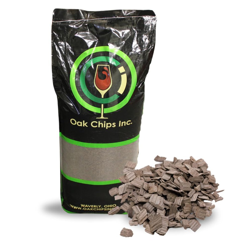 Oak Chips Inc. American Oak Chips Large Grade (Screened) for Brewing - Medium Toast - 40 LB - Perfect for Aging Wines, Spirits, Beer, and More!