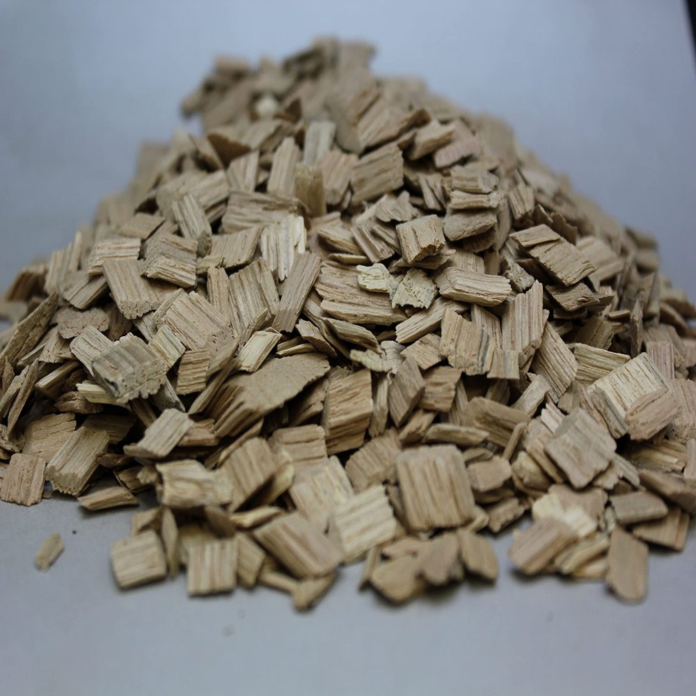 Oak Chips Inc. French Oak Chips Large Grade (Screened) for Brewing - Untoasted - 1 lb - Perfect for Aging Wines, Spirits, Beer, and More!