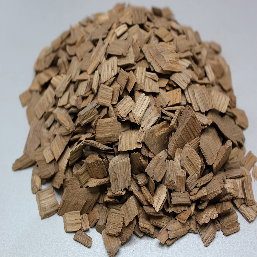 Oak Chips Inc. French Oak Chips Large Grade (Screened) for Brewing - Medium Toast - 20 lbs - Perfect for Aging Wines, Spirits, Beer, and More!