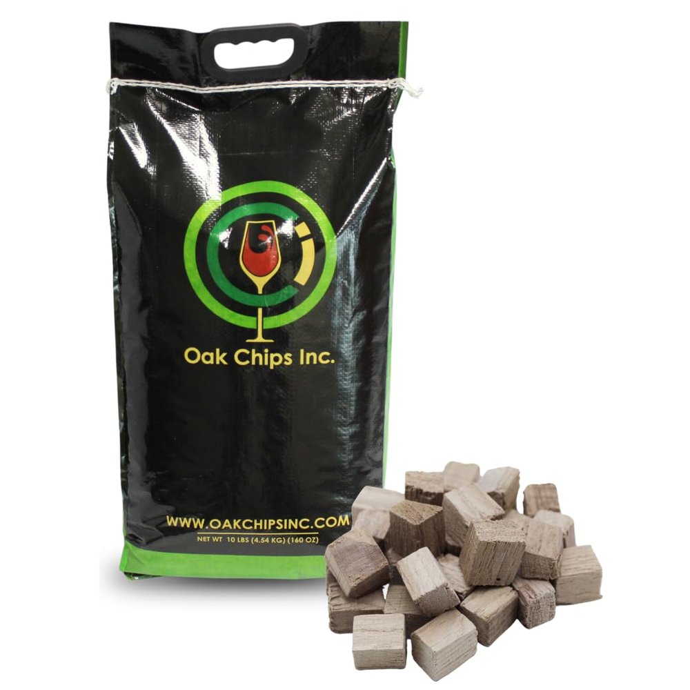 Oak Chips Inc. French Oak Cubes for Brewing - Untoasted - 10 lbs - Perfect for Aging Wines, Spirits, Beer, and More!