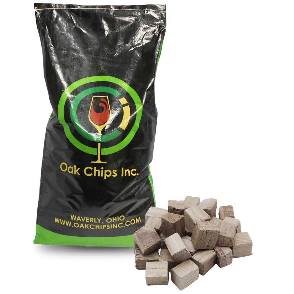 Oak Chips Inc. French Oak Cubes for Brewing - Untoasted - 20 lbs - Perfect for Aging Wines, Spirits, Beer, and More!