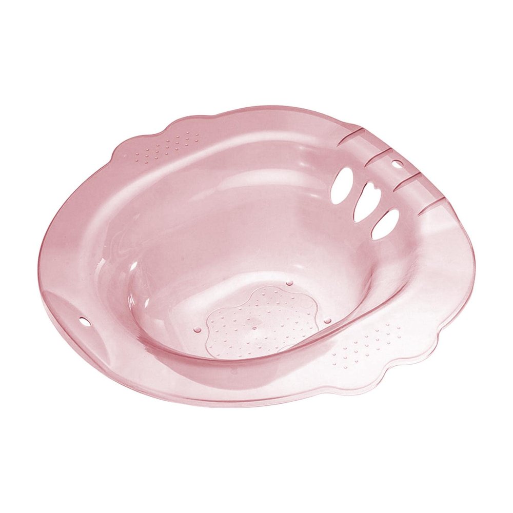 MERIGLARE Sitz Bath for Toilet Seat, Steam Seat, Wide Seat, Anti Overflow Easy to Store, Reusable Deeper Bowl Hip Bath, Sitz Bath Tub for Elderly Women Men, Pink