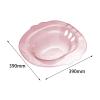 MERIGLARE Sitz Bath for Toilet Seat, Steam Seat, Wide Seat, Anti Overflow Easy to Store, Reusable Deeper Bowl Hip Bath, Sitz Bath Tub for Elderly Women Men, Pink view 2