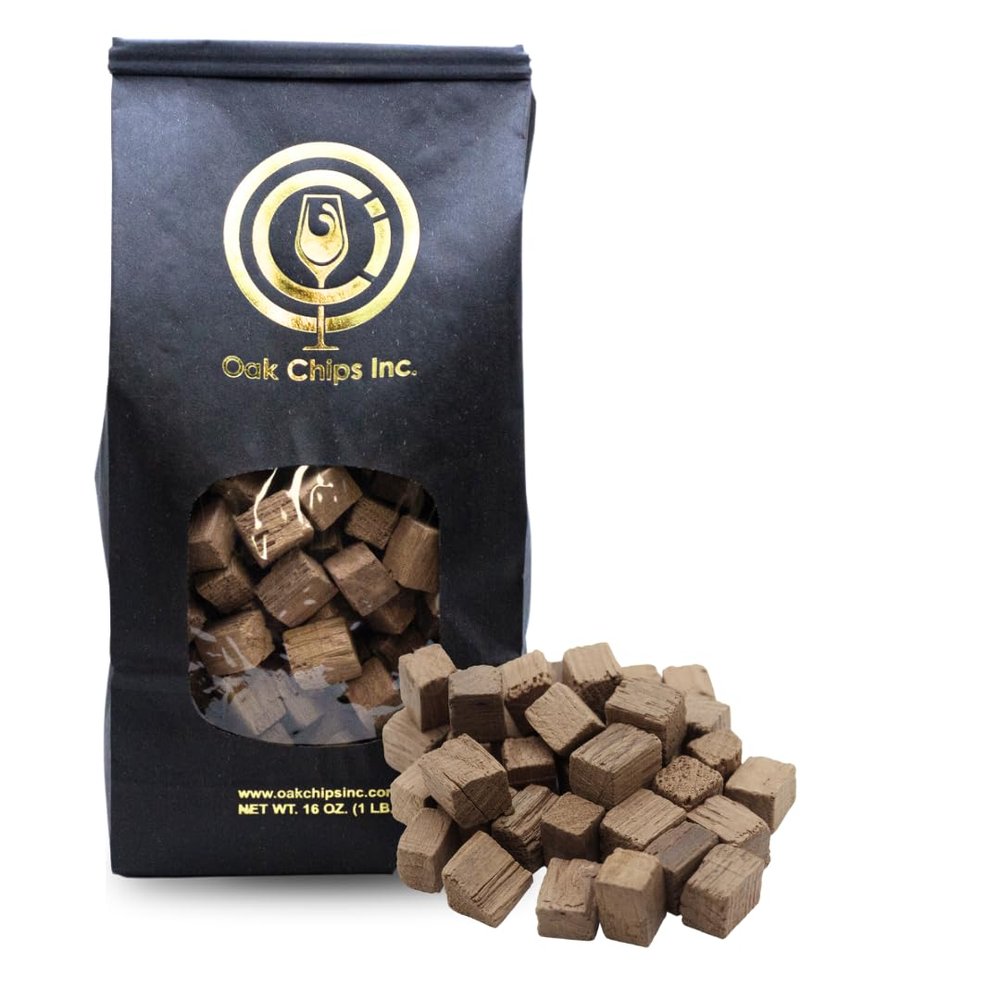 Oak Chips Inc. American Oak Cubes for Brewing - Medium Toast - 1 lb - Perfect for Aging Wines, Spirits, Beer, and More!