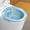 MERIGLARE Sitz Bath for Toilet Seat, Steam Seat, Wide Seat, Anti Overflow Easy to Store, Reusable Deeper Bowl Hip Bath, Sitz Bath Tub for Elderly Women Men, Blue view 2