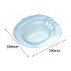 MERIGLARE Sitz Bath for Toilet Seat, Steam Seat, Wide Seat, Anti Overflow Easy to Store, Reusable Deeper Bowl Hip Bath, Sitz Bath Tub for Elderly Women Men, Blue view 3