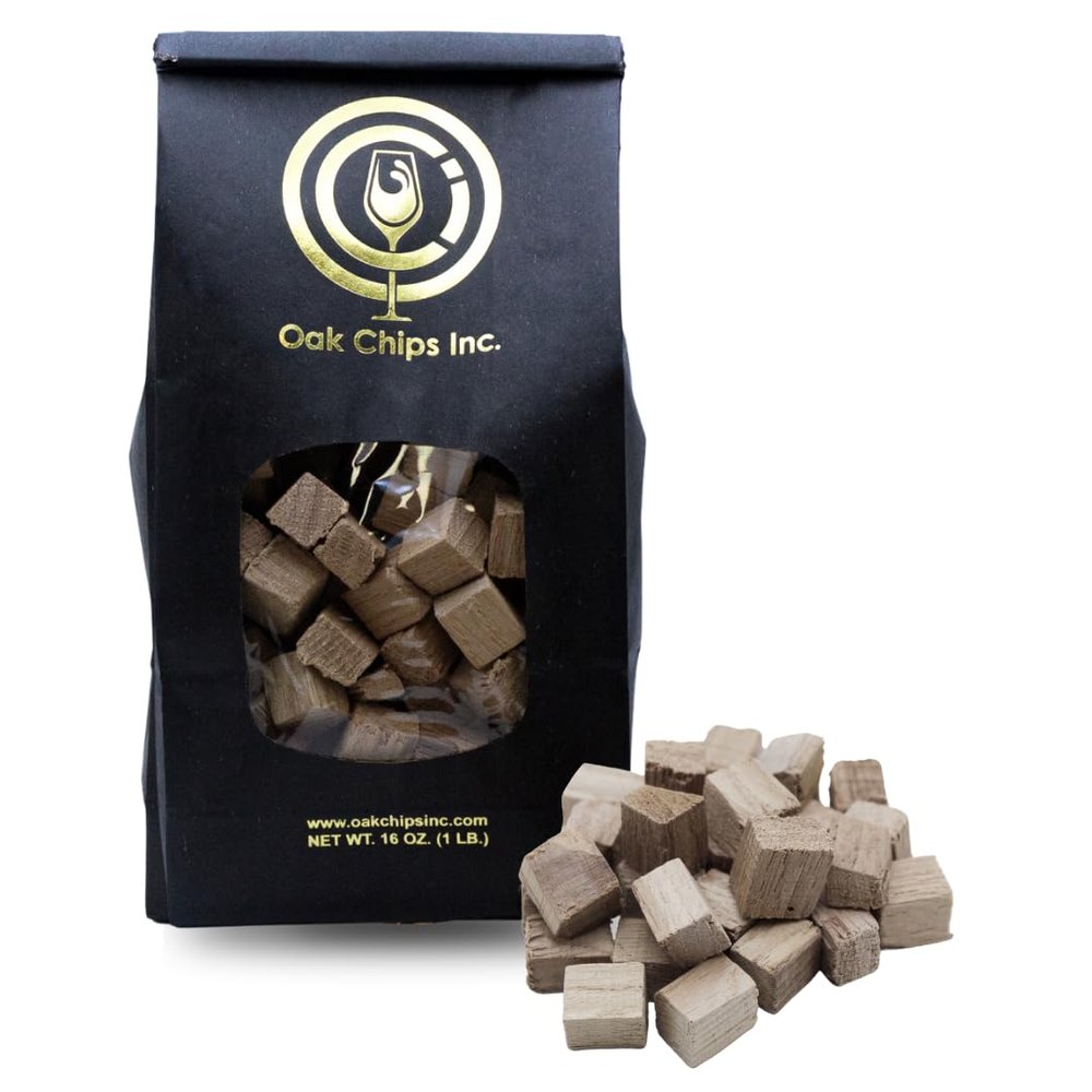 Oak Chips Inc. French Oak Cubes for Brewing - Light Toast - 1 lb - Perfect for Aging Wines, Spirits, Beer, and More!