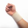 1pc Adjustable Soft Wristbands Elastic Wrist Support Bracers Gym Sports Wristband Carpal Protector Breathable Injury Wrap Band Strap Safety Supporter,Beige view 1