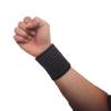 1pc Adjustable Soft Wristbands Elastic Wrist Support Bracers Gym Sports Wristband Carpal Protector Breathable Injury Wrap Band Strap Safety Supporter,Black view 2