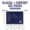 Glacial Comfort Gel Ice Pack for Back Pain - (12" x 8") Reusable Cold Pads for Hip, Knee, Shoulder Injuries, Muscle Strains, Migraine & Postpartum Recovery with Flex Technology - After Surgery. view 3