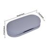 Muf 2 in 1 Double Sided Portable Contact Lens Case and Eyeglasses Case,Dual Use Design with Built-in Mirror,Tweezer and Contact Lens Solution Bottle Included for Travel Kit,Grey view 2