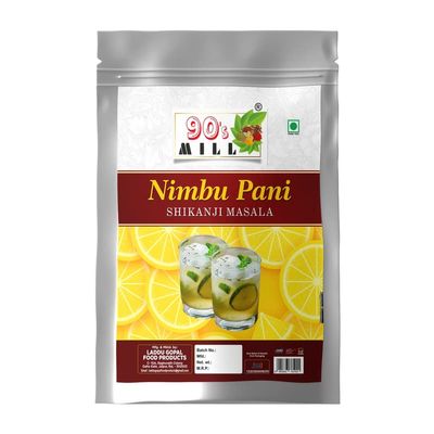 90's MILL Nimbu Sharbat-e-Khass/Nimbu Pani/Shikanji Masala|India's Popular Summertime Drink Masala Shikanji/Lemonade/Nimbu Pani/Lemon Water/Lemon shikanji/Shikanji soda Masala-190Gx1Pk