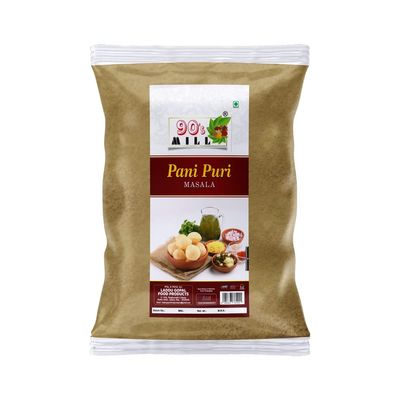 90's MILL Authentic Pani Puri Masala/Shahi Gol-Gappa Masala/Jal-Puri Masala Natural And Fresh/Street Food Golgappe Pani Puri Masala/Tasty Delicious Spicy Chatpata Masala-240Gx1Pk