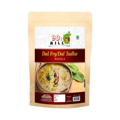 90's MILL Old Delhi Dhabba Dal Tadka/Dal Fry Masala Powder, Easy to Use Dal Fry/Dal Tadka Masala|Perfect Blend of Authentic Handpicked Spices|Shahi Kadai Dal Fry/Dal Tadka Masala-150Gx1Pk
