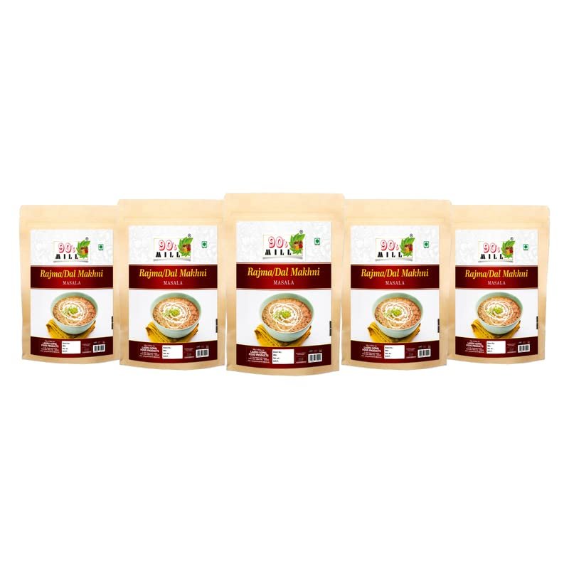 90's MILL Amritsari Dal Makhani Rajma Masala||Dhabe Wala Rajma Dal Makhani Ka Masala||Punjabi Cuisine Creamy Dal Makhani/Rajma Masala Natural And Fresh Authentic Spice Blend-150Gx5Pk