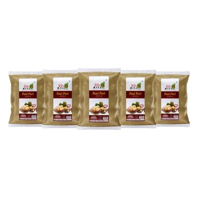 90's MILL Authentic Pani Puri Masala/Shahi Gol-Gappa Masala/Jal-Puri Masala Natural And Fresh/Street Food Golgappe Pani Puri Masala/Tasty Delicious Spicy Chatpata Masala-190Gx5Pk