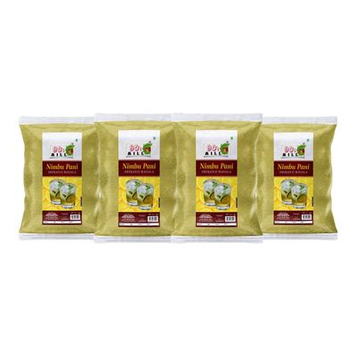 90's MILL Shikanji Masala (Nimbu Pani Masala) | India's Popular Summertime Drink Shikanji/Shikanjbeen/Nimbu Pani/Lemon Water Masala Natural And Fresh Authentic Spice Blend Masala-150Gx4Pk
