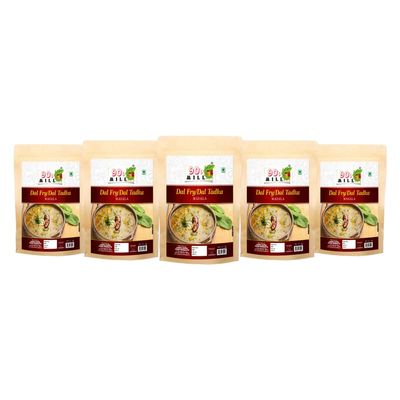 90's MILL Old Delhi Dhabba Dal Tadka/Dal Fry Masala Powder, Easy to Use Dal Fry/Dal Tadka Masala|Perfect Blend of Authentic Handpicked Spices|Shahi Kadai Dal Fry/Dal Tadka Masala-190Gx5Pk