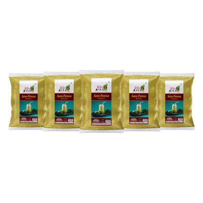 90's MILL Aam Panna Masala/Aam Jhora Masala|Indian Summer Drink|Gluten-free Unripe (Green) Mango Drink Sherbet|Tangy Green Mango/Kairi Panha/Aam Panna Masala Natural Fresh-150Gx5Pk