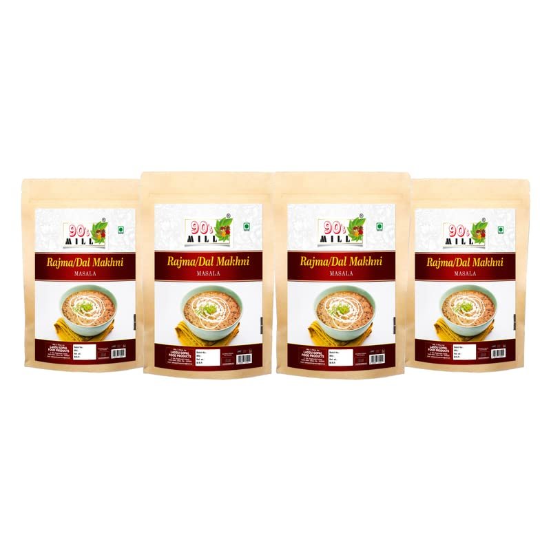 90's MILL Amritsari Dal Makhani Rajma Masala||Dhabe Wala Rajma Dal Makhani Ka Masala||Punjabi Cuisine Creamy Dal Makhani/Rajma Masala Natural And Fresh Authentic Spice Blend-150Gx4Pk