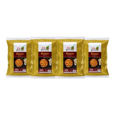 90's MILL Paneer Makhani Masala Easy & Tasty Paneer Makhani Sabzi/Sabji Masala|Handcrafted Paneer Masala/Spice Up Your Panir Sabzi with Delicious Paneer Masala|Delicious Masala-240Gx4Pk