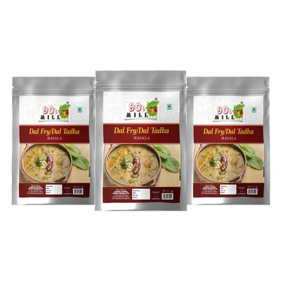 90's MILL Rajasthani Panchmel Dal Tadka Masala/Fry Dal Tadka Dal Masala/Marwari Panchmel Dal Fry Dal Tadka Masala Natural And Fresh||Shahi Panchmel Dal Masala Rich Aromatic Spices-240Gx3Pk