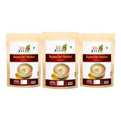 90's MILL Amritsari Dal Makhani Rajma Masala||Dhabe Wala Rajma Dal Makhani Ka Masala||Punjabi Cuisine Creamy Dal Makhani/Rajma Masala Natural And Fresh Authentic Spice Blend-80Gx3Pk
