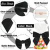 AIMUDI Black Satin Ribbon Twist Tie Bows for Treat Bags 4.5" Pre-Tied Black Bows for Christmas Tree Black Ribbon Bows for Crafts Premade Bows for Gift Wrapping Baby Shower Party Favors - 36 PCs view 3