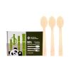 Bamboo G 100% Bamboo Spoons - Disposable Utensils, Biodegradable, and Compostable, Reusable or Disposable Cutlery for Weddings, Camping, Picnics, Parties, Pack of 100-6.7" view 1
