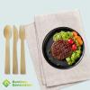 Bamboo G 100% Bamboo Forks - Disposable Utensils, Biodegradable, and Compostable, Reusable or Disposable Cutlery for Weddings, Camping, Picnics, Parties, Pack of 100-6.7" view 4