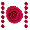 Confect Edible Flower | Edible Flower for cake decorations | Edible Flower Cupcake Toppers | Cupcakes & Doughnut Edible Toppers | Edible Neon Pink Flower- Vegan, Gluten-Free, Soy-Free, Dairy-Free, Palm Oil-Free -Pack of 12 view 2