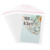 Egofine Self Sealing Cellophane Bags 100 PCS Clear Resealable Sleeves Bags for 8.5x11 Photo Mats (Bag Size:8.67x11.02 inches for 8.5x11 Mats) view 1
