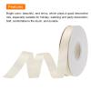 MECCANIXITY 5/8 Inch 50 Yard Satin Ribbon Grosgrain Thin Solid Silk Wedding Bouquet Ribbon for Valentine's Day Gift Wrapping Cake Box Bows Cream White view 3