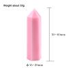DECORN 3pcs Pink Opal Healing Crystals Stones Wand Polished Tumbled Opal Stone Crystals Tower Natural Hexagonal Gemstone Points for Reiki Balancing Meditation,50mm view 3